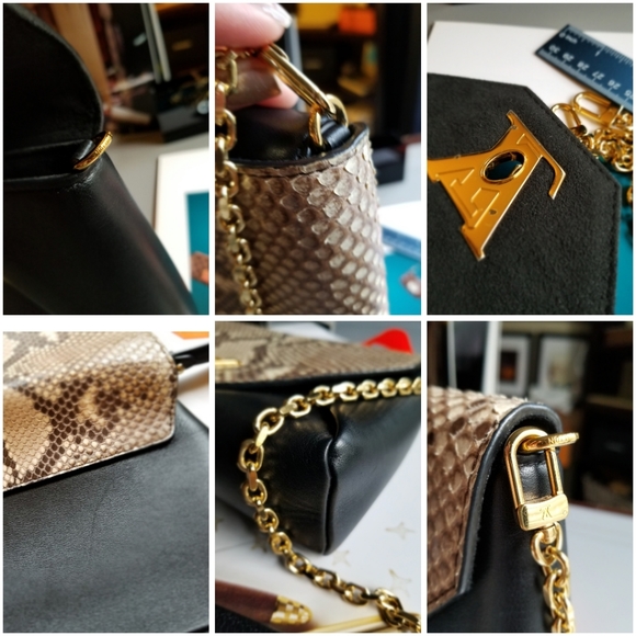 Louis Vuitton Exotic Noir Python Snake skin - Picture 14 of 16